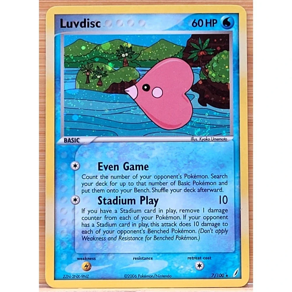 Luvdisc 7/100 Crystal Guardians‎ Holo POKEMON